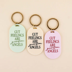 Gut Feelings Are Guardian Angels Keychain | Shop Freshwater