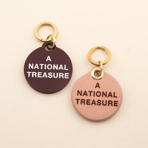 A National Treasure Pet Tags in Acrylic and Genuine Leather | Freshwater