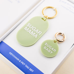 Sugar Keychain & Pet Tag Gift Set | Freshwater