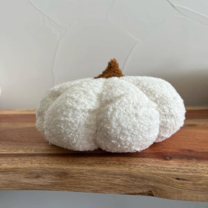 White Pumpkin Boucle Pillow | Freshwater