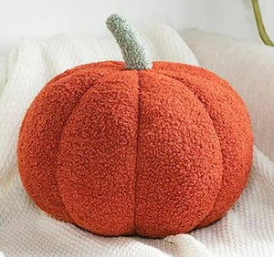 Orange Pumpkin Boucle Pillow | Freshwater