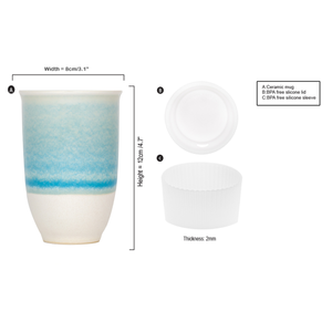 Lagoon Ceramic Travel Mug | Freshwater 