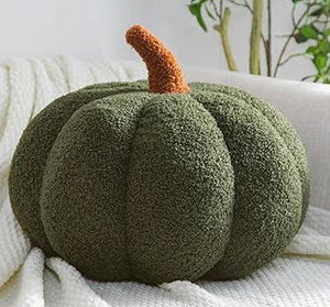 Green Pumpkin Boucle Pillow | Freshwater
