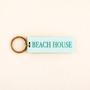 Beach House Keychain in Turquoise Acrylic | Shop Freshwater