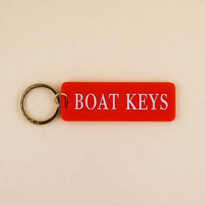 Boat Keys Keychain in Orange Acrylic | Shop Freshwater