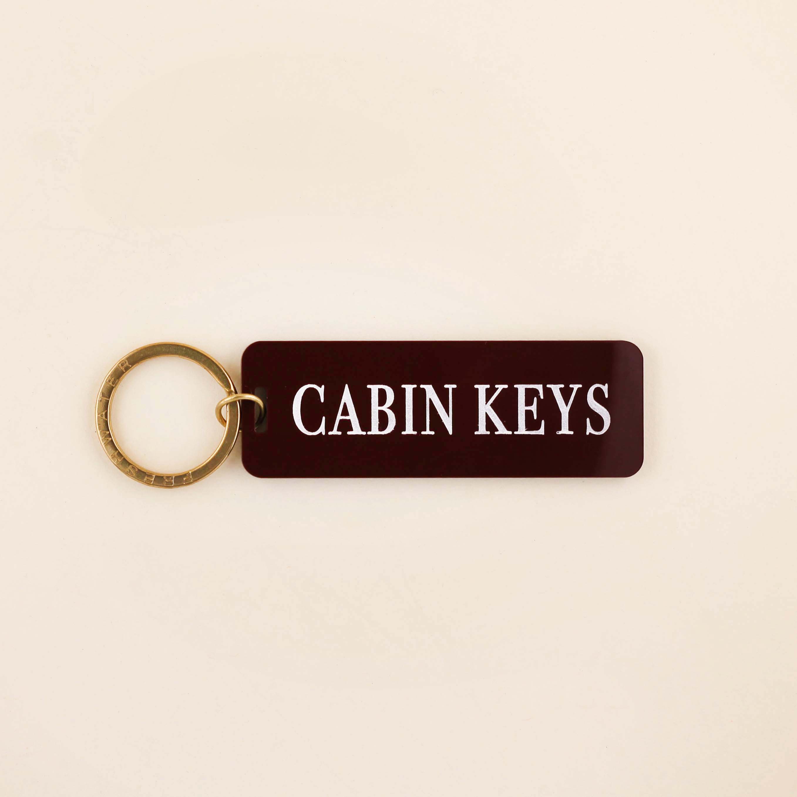 Cabin Keys Keychain Freshwater