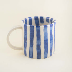 FW Blue Stripe Ceramic Mug | Freshwater