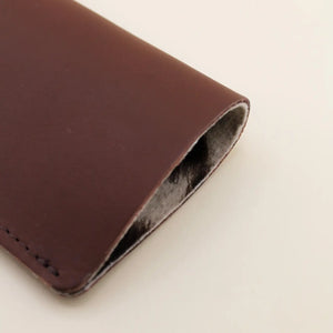 Chocolate Leather Sunglasses Case | Cowhide Velvet | Shop Freshwater