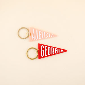 Custom Pennant Flag Acrylic Keychain | Freshwater