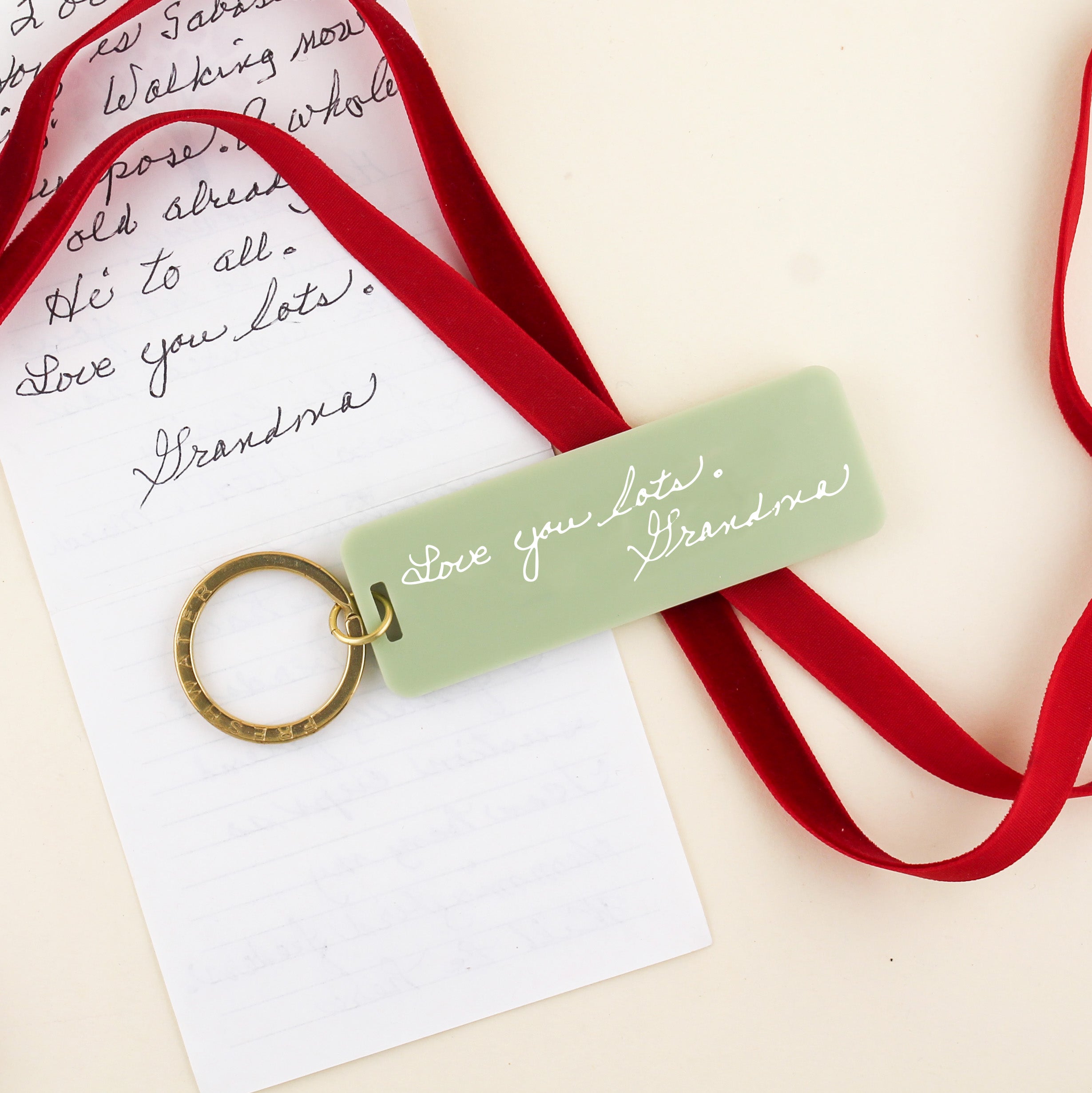 Keychain Note Custom Note Rectangle Keychain | Freshwater Curated Goods