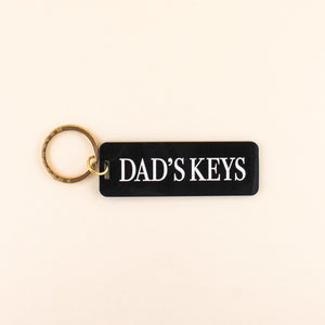 Dad Keys Keychain | Black | Freshwater