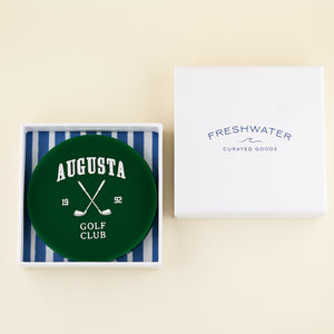 Vintage Augusta Golf Club Coaster Set of 2 | Freshwater