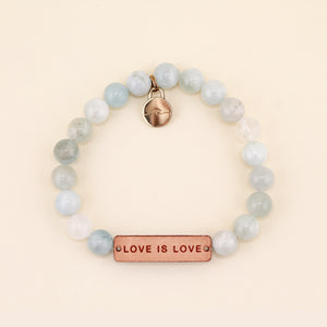 Love Is Love Beaded Bracelet | Freshwater