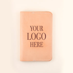 Personalized Logo Leather Passport Holder | Shop Freshwater