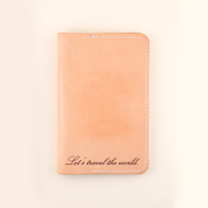 Let's Travel The World Leather Passport Holder | Shop Freshwater