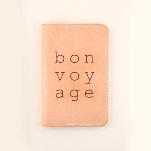 Bon Voyage Leather Passport Holder | Shop Freshwater