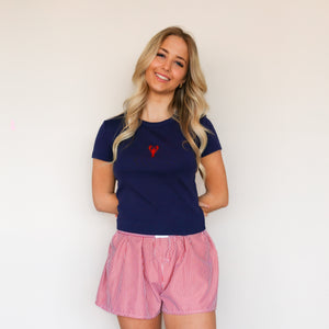 Lobster Baby Tee | Navy | Freshwater