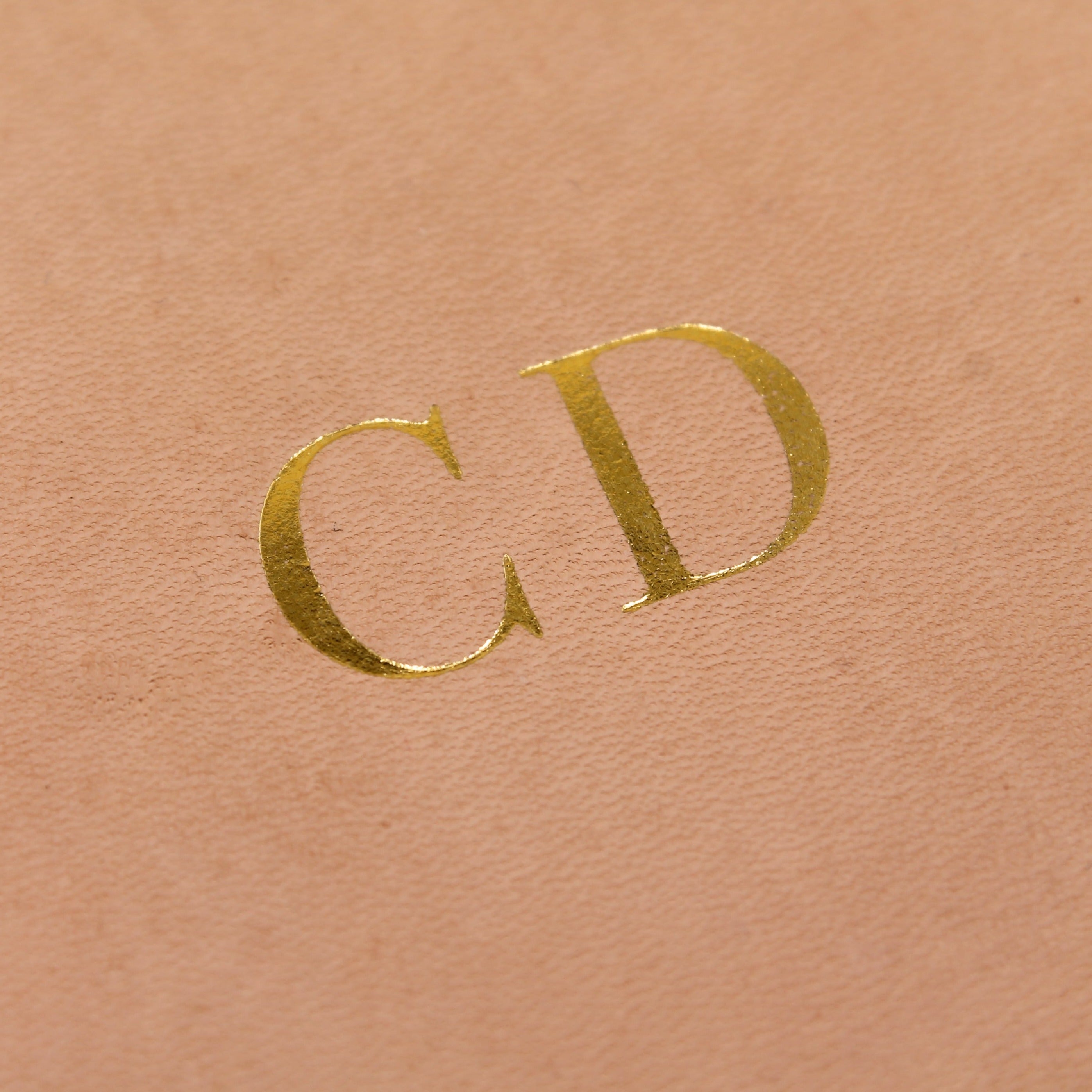 Freshwater Monogrammed Loop Keychain Gold Foil Debossed