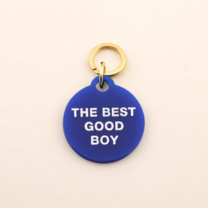 The Best Good Boy Pet Tag in Royal Acrylic | Freshwater