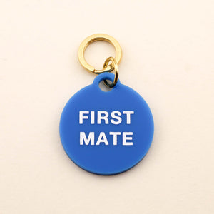 First Mate Pet Tag in Bright Blue Acrylic | Freshwater