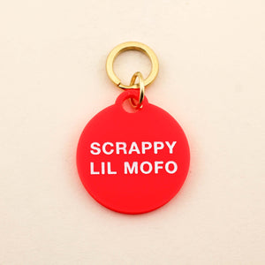 Scrappy Lil Mofo Pet Tag in Acrylic | Freshwater