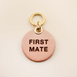 First Mate Pet Tag in Leather | Freshwater