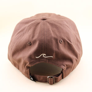 Brown Out Of Office Baseball Hat with wave on back | Freshwater