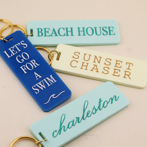 Sunset Chaser Rectangle Keychain | Freshwater