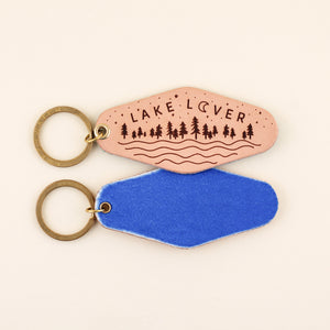 Lake Lover Hotel Leather Keychain | Freshwater