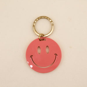 Smiley Face Keychain in Coral | Freshwater