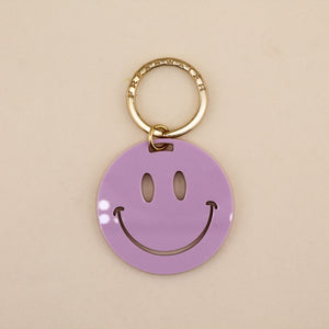 Smiley Face Keychain in Lavender | Freshwater