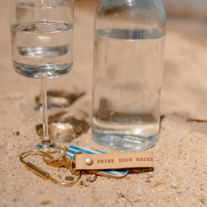 Drink Your Water Loop Keychain | Freshwater