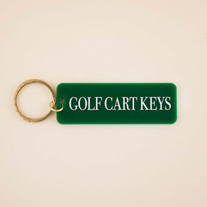Golf Cart Keychain in Kelly Green Acrylic | Freshwater