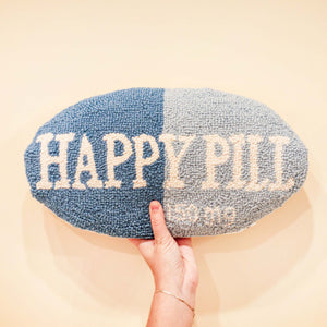 Happy Pill Hook Throw Pillow | Freshwater