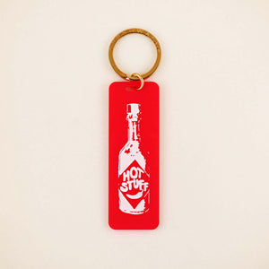 Hot Sauce Hot Stuff Keychain in Fire Red | Freshwater