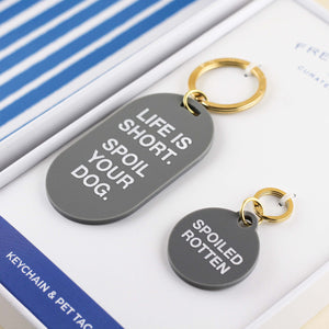 Spoiled Keychain & Pet Tag Gift Set | Freshwater