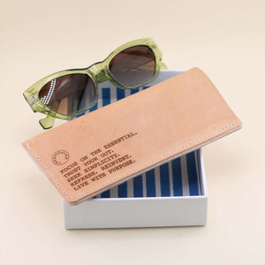 Daily Affirmations Sunglass Case in gift box | Freshwater