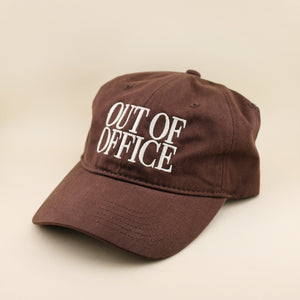 Brown Out Of Office Hat with wave on back | Freshwater