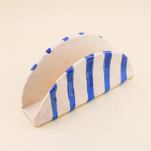 Blue and White Striped Taco Stand | Freshwater