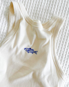 Freshwater Fish Ribbed Racer Tank | Shop Freshwater