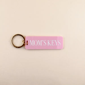 Mom Keys Keychain | Candy Pink | Freshwater