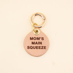 Mom's Main Squeeze Pet Tag | Leather | Freshwater