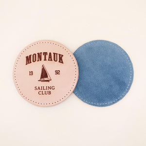 Montauk Sailing Club Coaster Set | Leather | Shop Freshwater