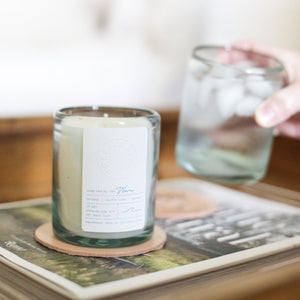 Freshwater Signature Candle in reusable handblown glass | Freshwater
