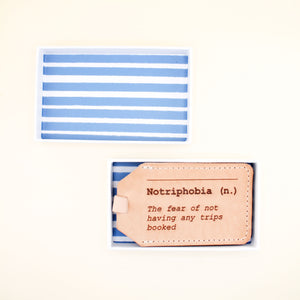 Notriphobia Luggage Tag | Shop Freshwater