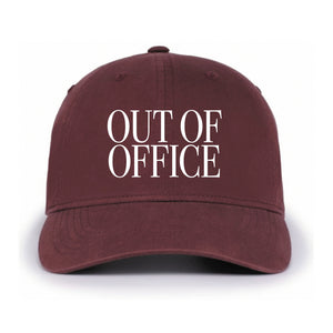 Out of Office Dad Hat - Maroon | Freshwater