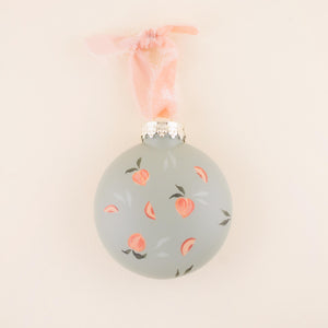 Peach Hand Painted Ornaments | Freshwater