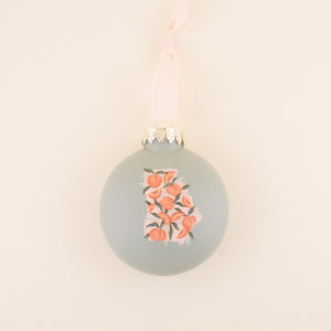 Peach Hand Painted Ornaments | Freshwater