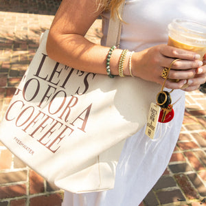 Let's Go For A Coffee Keychain | Freshwater