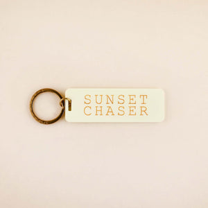 Sunset Chaser Keychain in Butter Yellow Acrylic | Freshwater